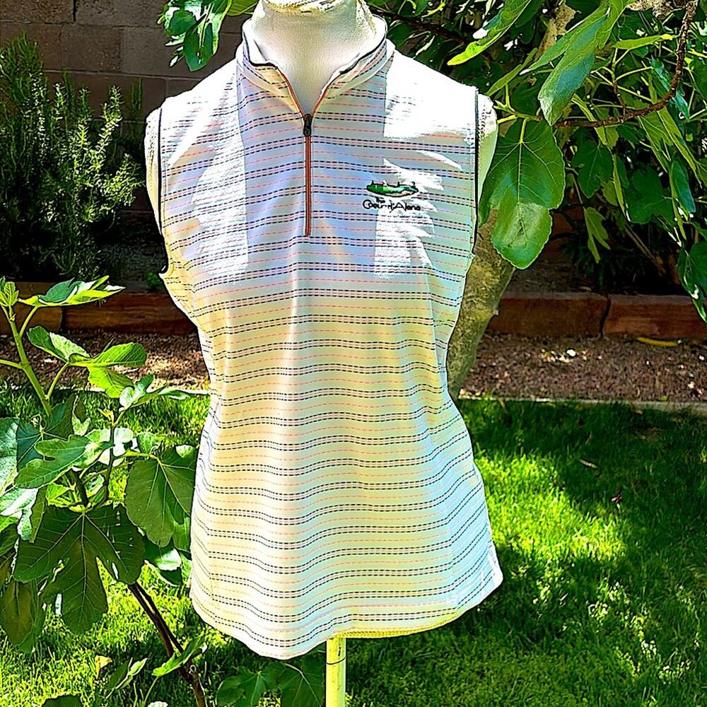 Tail Tech Sleeveless Golf Polo Shirt Size L
